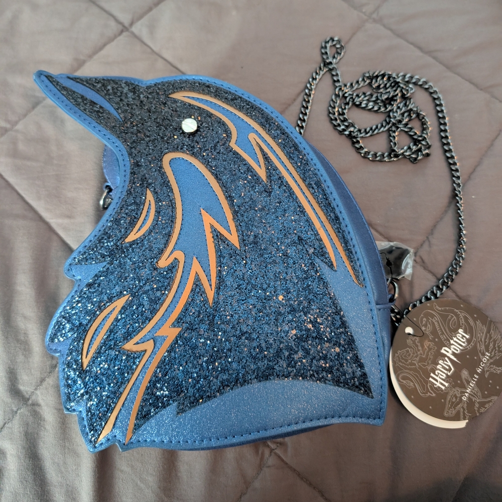 Blue Glitter Ravenclaw Bag